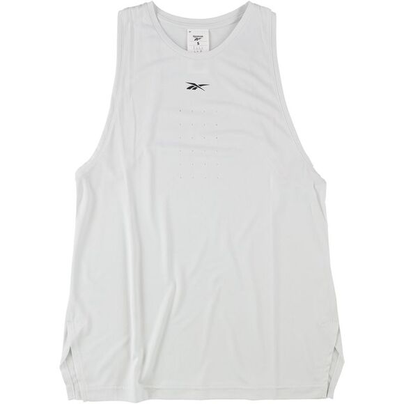Reebok Womens Perforated Tank Top, lightgray, M - Picture 1 of 1